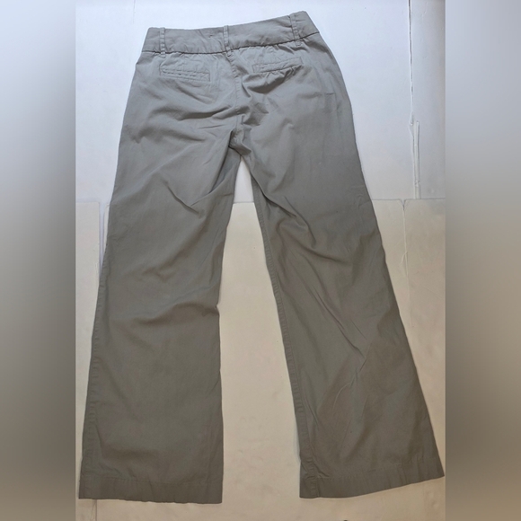 J Crew City Women's Fit Grey Cotton Pants 26/30 Regular Stretch flair. US 26 - Picture 2 of 10